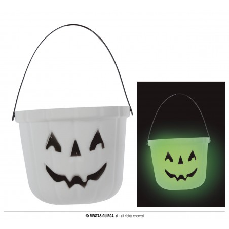 CUBO CALABAZA BRILLA EN LA OCURIDAD 15X19 CMS